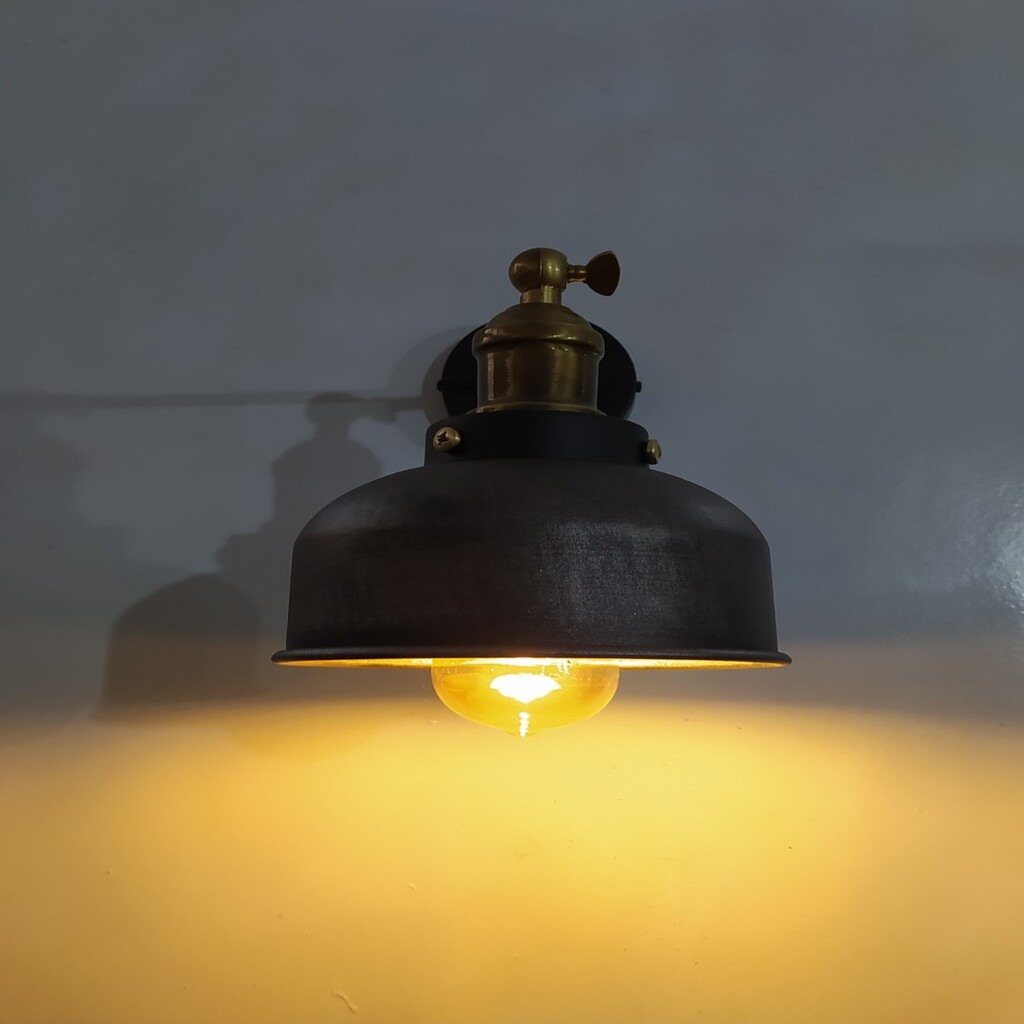 MYLİGHTS RETRO RUSTİK ANTİRASİT EDKİTME BAŞLIKLI MAFSALI DUVAR APLİK