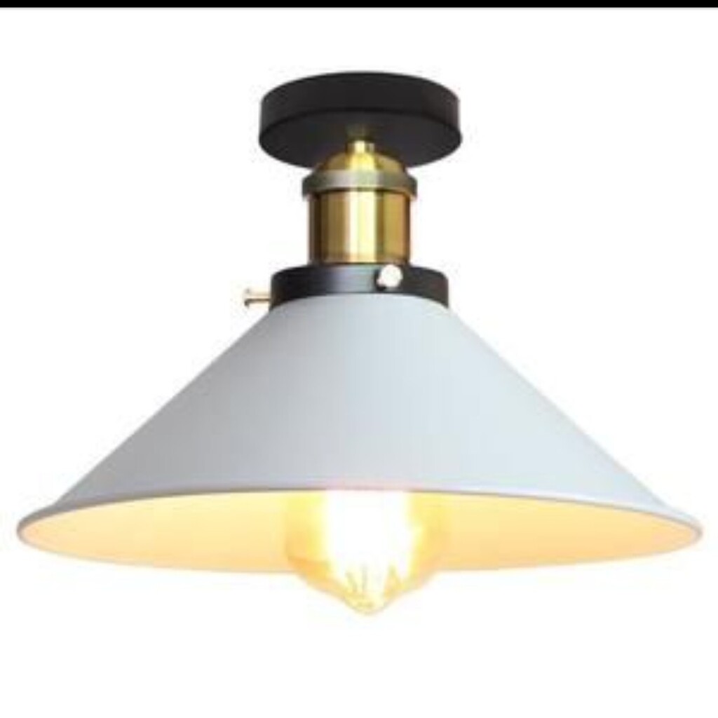 MYLİGHTS RETRO RUSTİK AVİZE 30 CM BEYAZ AVİZE PLOFONYER