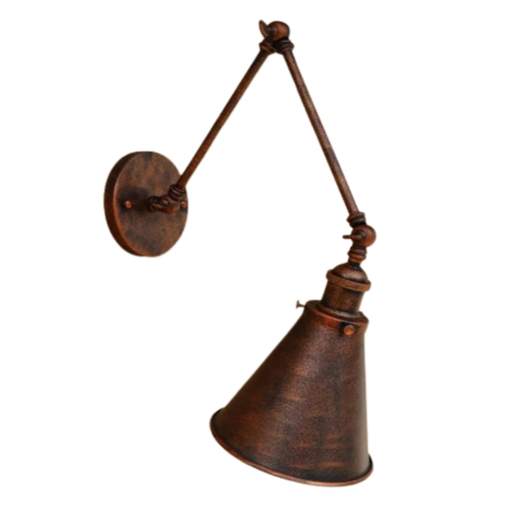 MYLİGHTS RETRO RUSTİK BAKIR ESKİTME AKROBAT KONİK APLİK