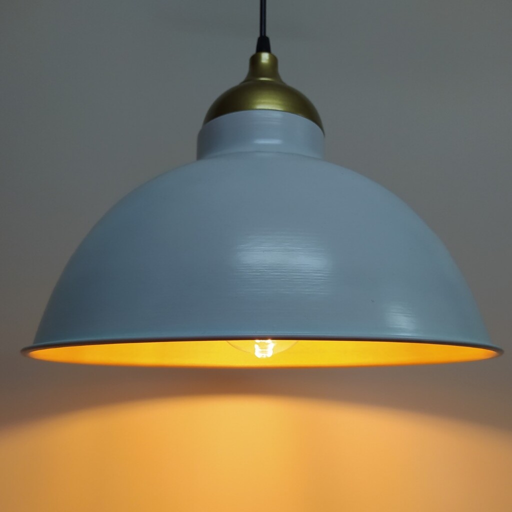 MYLİGHTS RETRO RUSTİK BEYAZ İÇİ ALTIN METAL SARKIT AVİZE ALTIN ASKILI