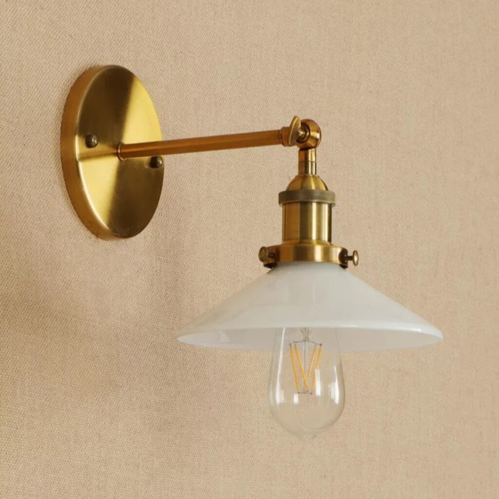 Mylights Retro Rustik Eskitme Gövdde Beyaz Metal Başlık Duvar Apl