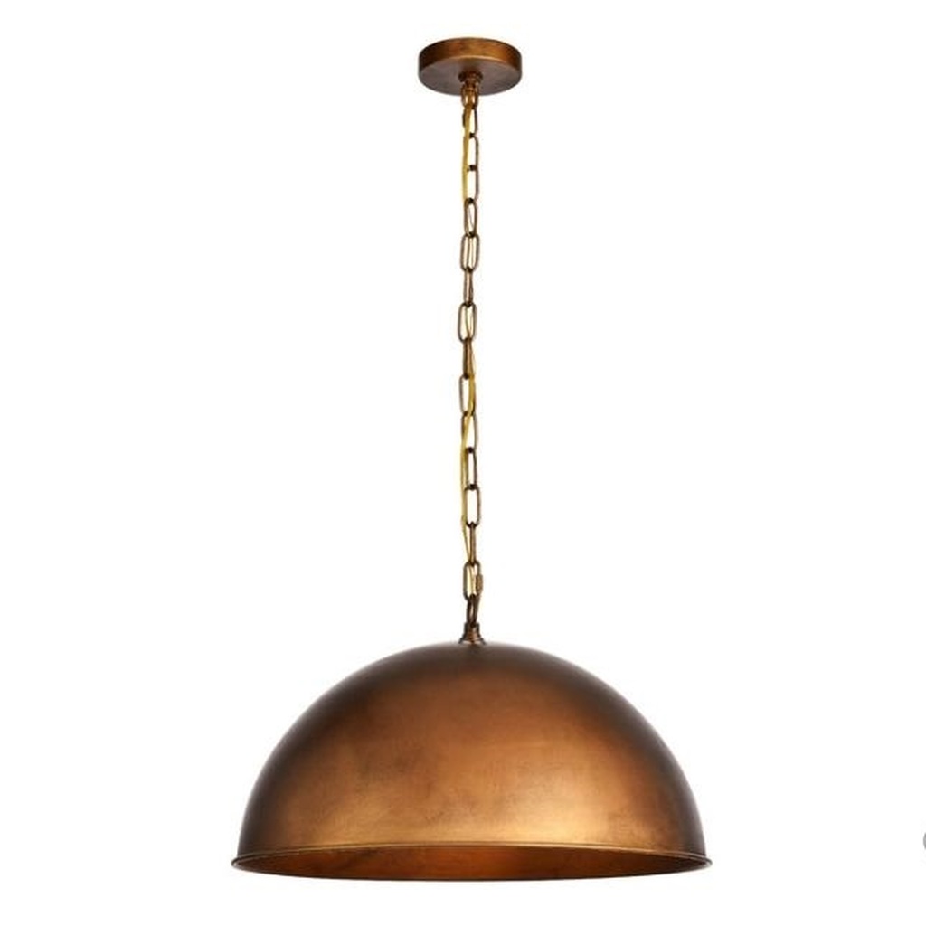 MYLİGHTS RETRO RUSTİK FIRCALI BAKIR ESKİTME PATİNA AVİZE 40 CM