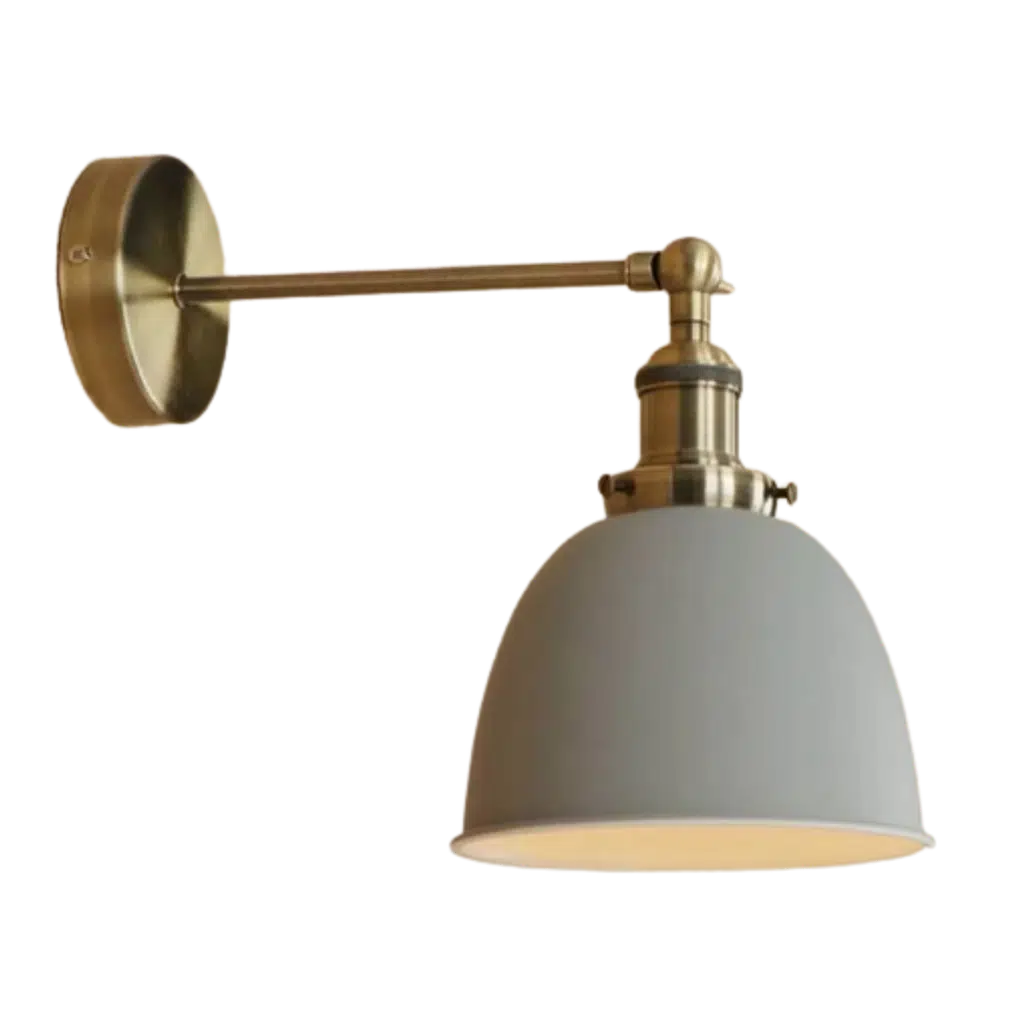 MYLİGHTS RETRO RUSTİK GRİ BAŞLIKLI APLİK DUVAR LAMBASI MAFSALI HAREKETLİ