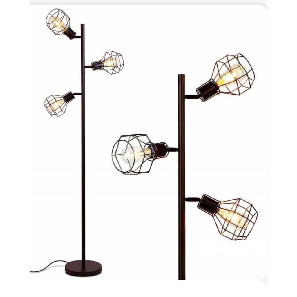 Mylights Retro Rustik Hareketli Mafsalı Kafes Lambader