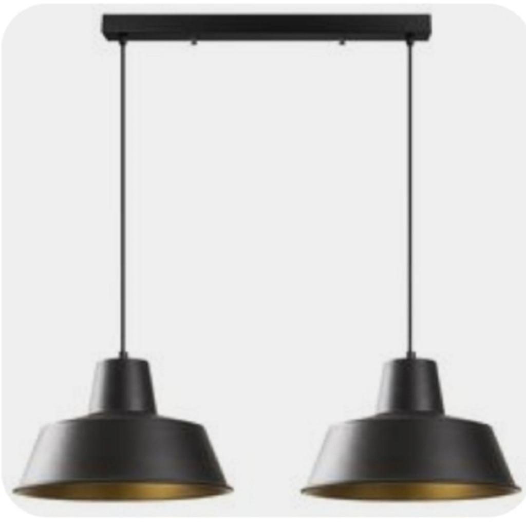 MYLİGHTS RETRO RUSTİK İKİLİ MASA ÜSÜTÜ SARKIT AVİZE 60 CM KASA