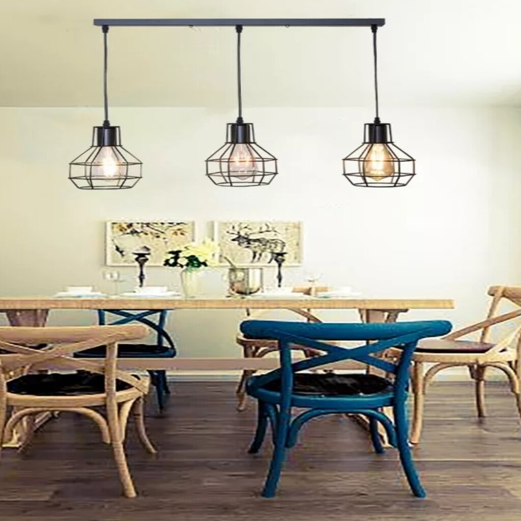 MYLİGHTS RETRO RUSTİK KAFES ÜÇLÜ SIRALI MASA ÜSTÜ 60CM