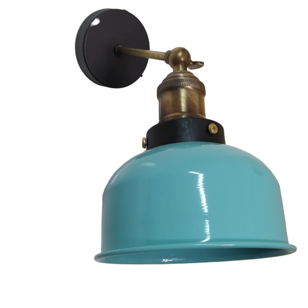 MYLİGHTS RETRO RUSTİK MAFSALI APLİK YEŞİL BAŞLIKLI DUVAR LAMBASI