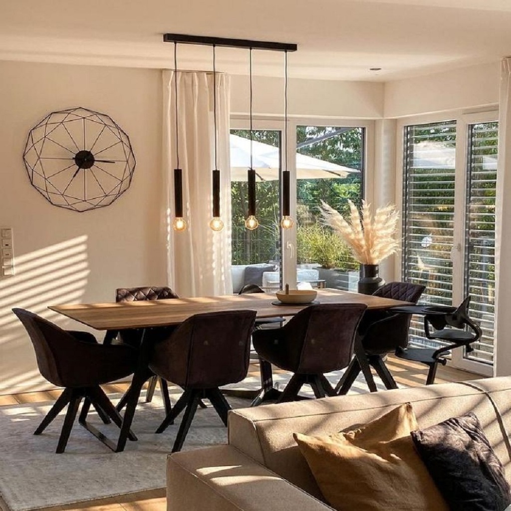 MYLİGHTS RETRO RUSTİK MASA ÜSÜT DÖRTLÜ VİNTAGE METAL SARKIT AVİZE 60 CM EN