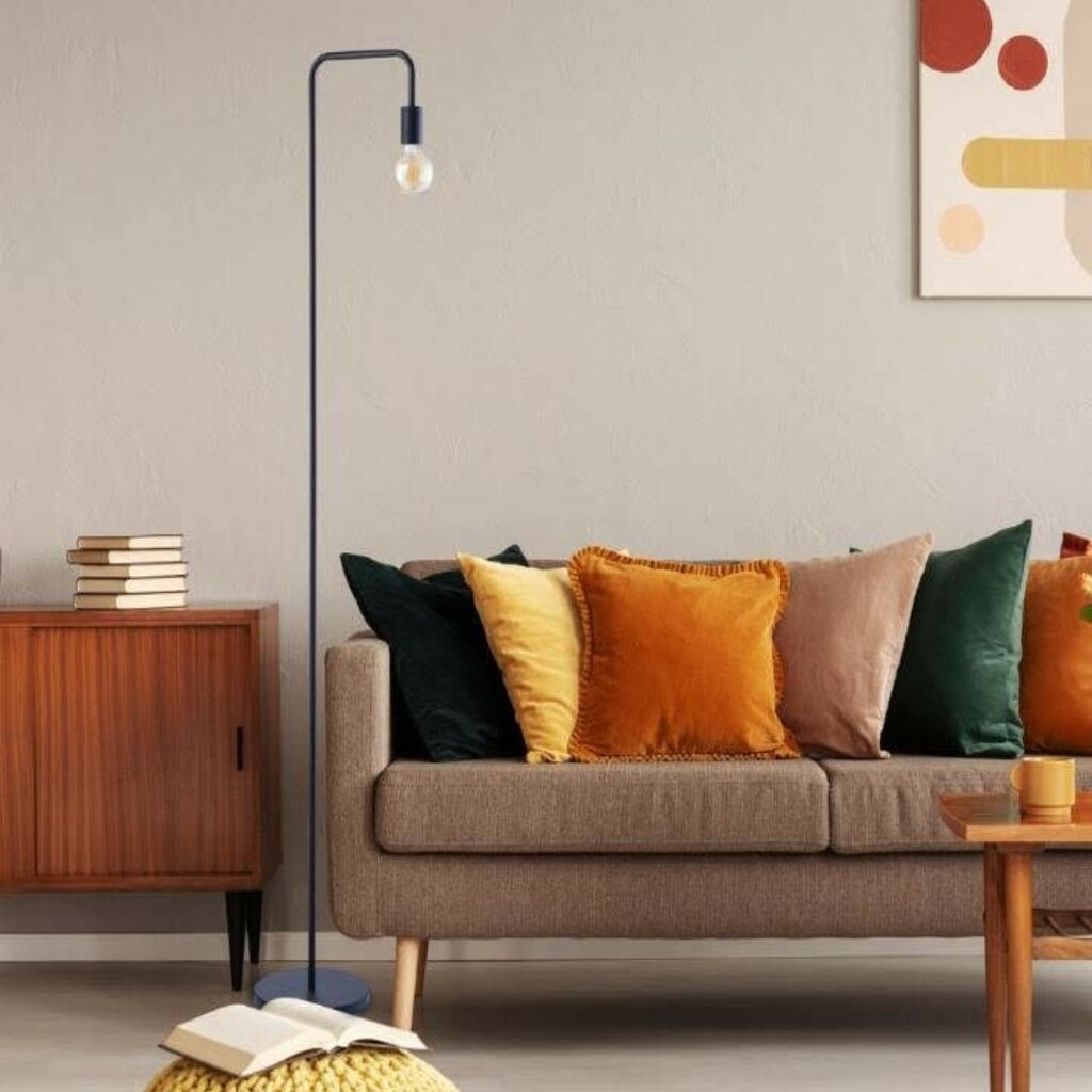 MYLİGHTS RETRO RUSTİK MAT SİYAH LAMBADER KÖŞE LAMBASI 