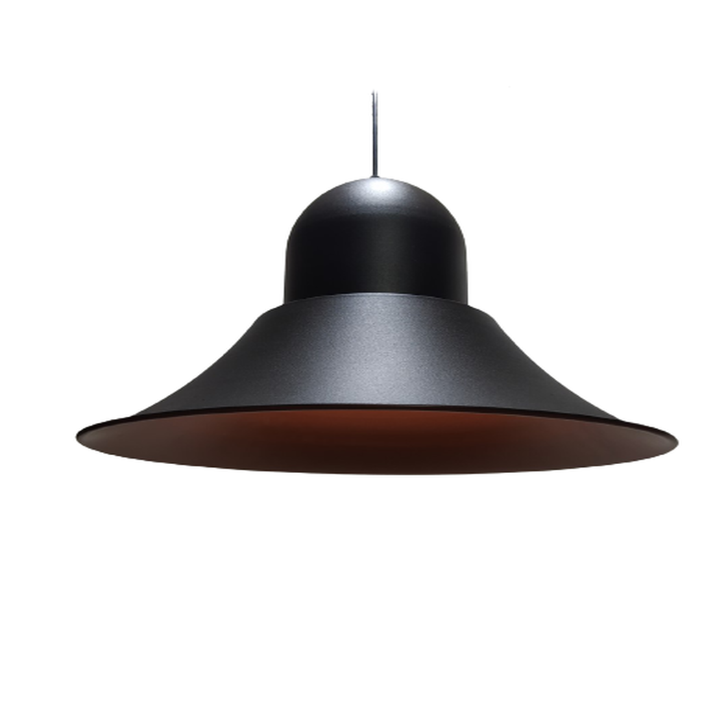 MYLİGHTS RETRO RUSTİK METAL SARKIT AVİZE EN 45 CM SİYAH İÇİ BAKIR RENK