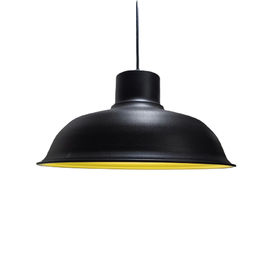 MYLİGHTS RETRO RUSTİK METAL SARKIT AVİZE SİYAH İÇİ ALTIN