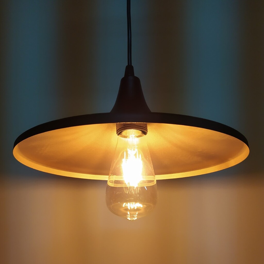 MYLİGHTS RETRO RUSTİK METAL SARKIT AVİZE SİYAH İÇİ SARI 27 CM EN