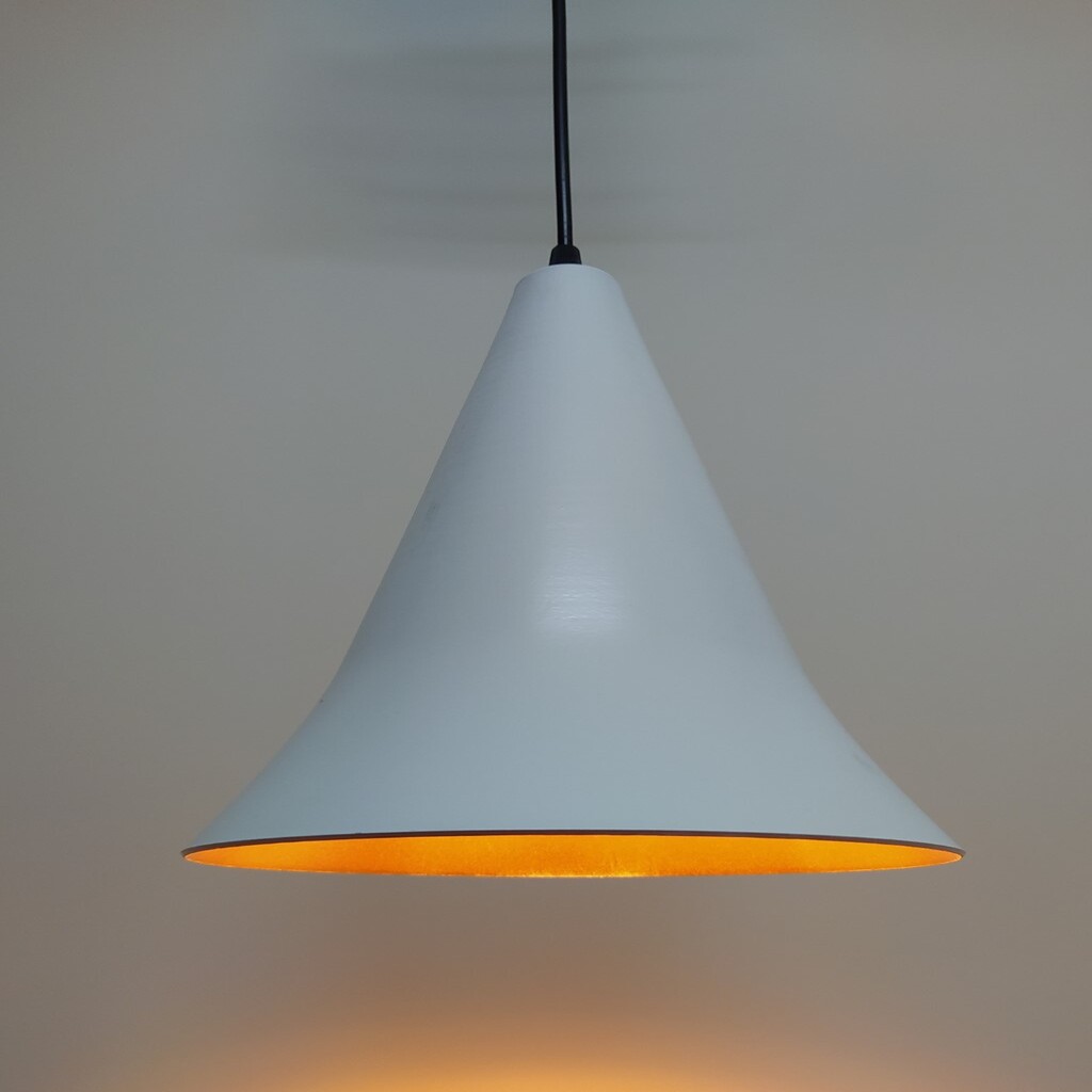 MYLİGHTS RETRO RUSTİK METAL SARKIT BEYAZ İÇİ ALTIN SARKIT AVİZE