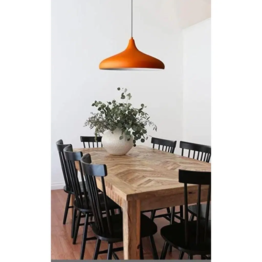 MYLİGHTS RETRO RUSTİK METAL SARKIT TURUNCU AVİZE 35 CM ÇAP 