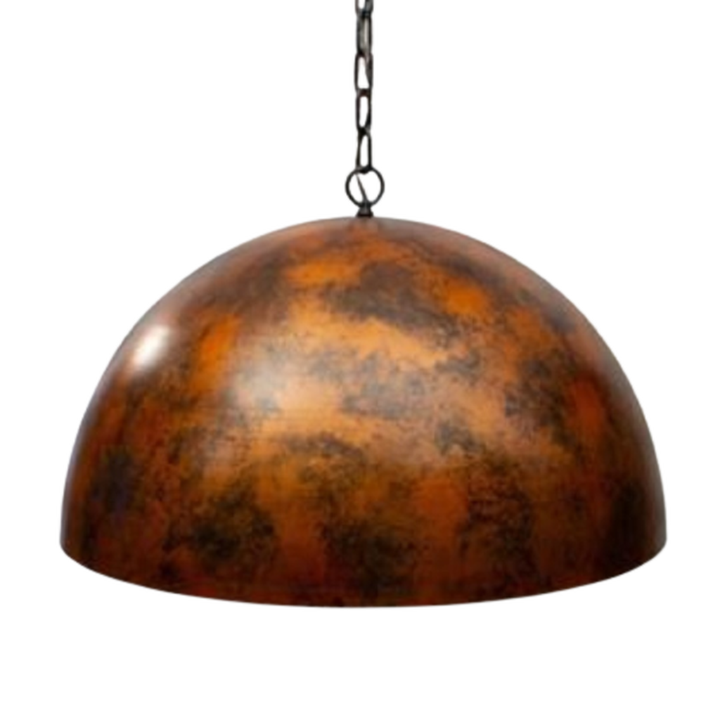 MYLİGHTS RETRO RUSTİK METAL SARKIT VİNTAGE BAKIR ESKİTME ZİNCİRLİ AVİZE 40 CM EN