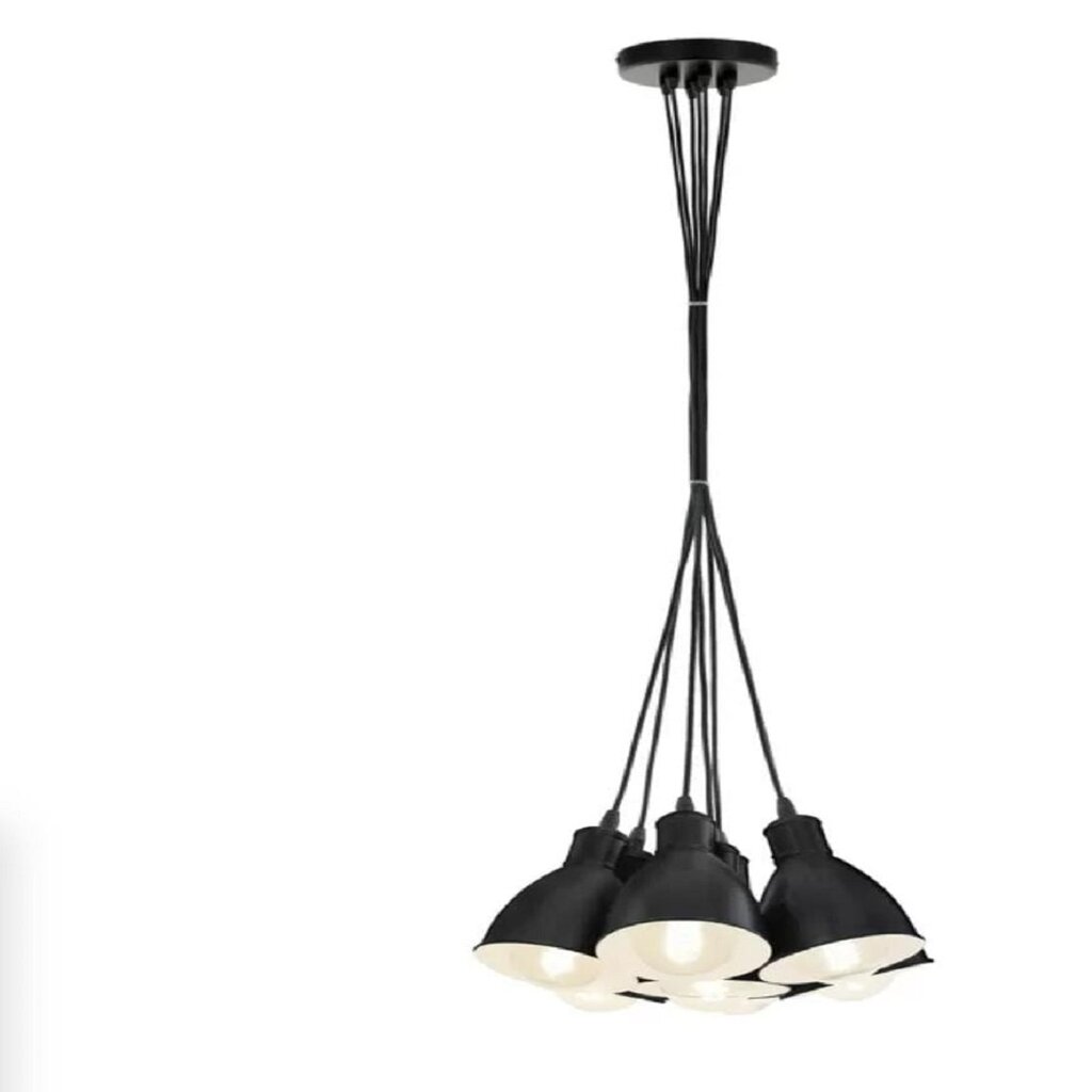 MYLIGHTS RETRO RUSTIK MODERN 7 Lİ METAL SARKIT SİYAH AVİZE