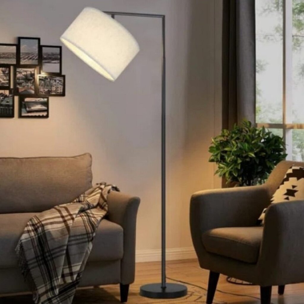 MYLIGHTS RETRO RUSTİK MODERN KREM KUMAŞ KÖŞE LAMBASI LAMBADER (EV. İŞYERİ. MEKAN. CAFE )