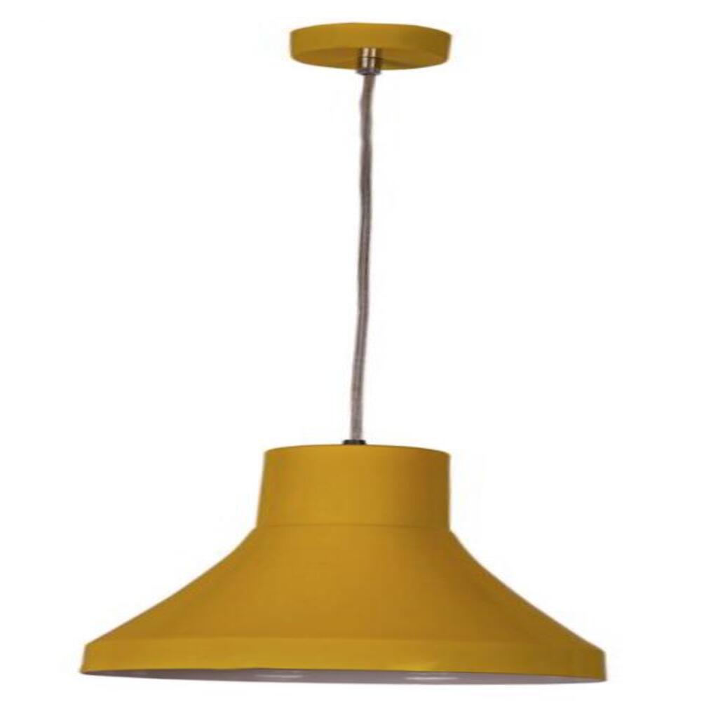 MYLİGHTS RETRO RUSTİK SARI İÇİ BEYAZ METAL SARKIT AVİZE 