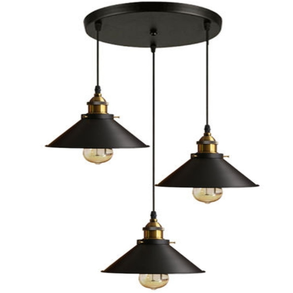 MYLİGHTS RETRO RUSTİK SARKIT AVİZE METAL ÜÇLÜ