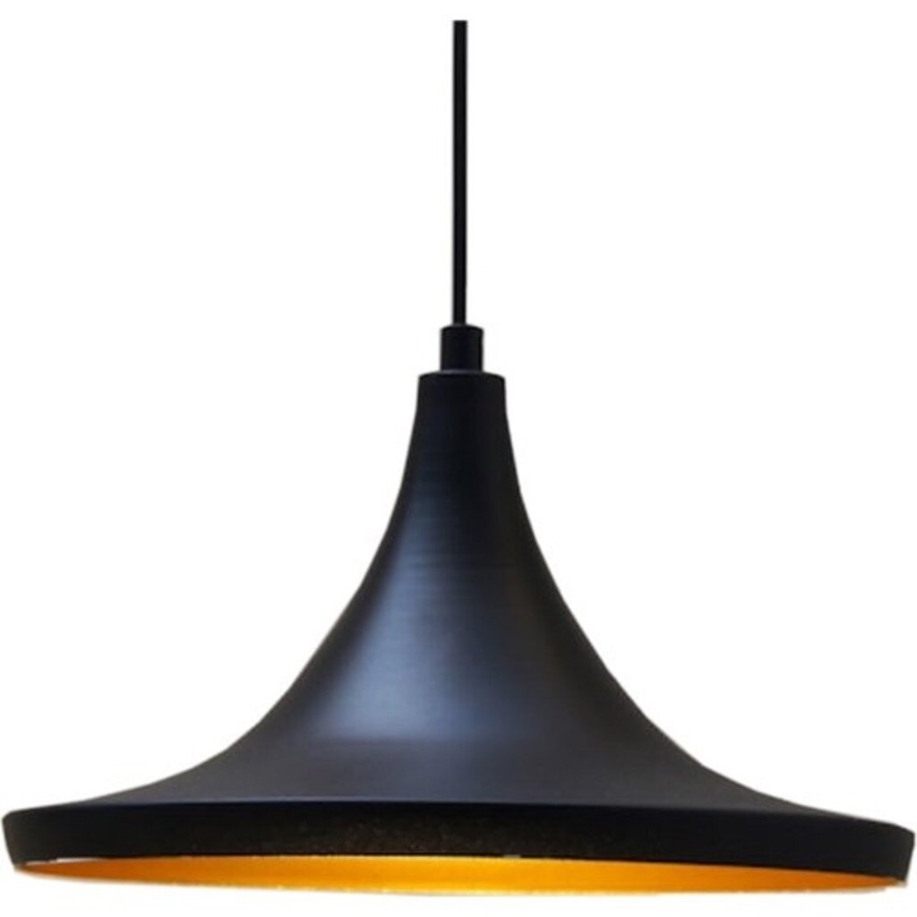 MYLİGHTS RETRO RUSTİK SİYAH İÇİ ALTIN METAL SAKIT AVİZE 35 CM