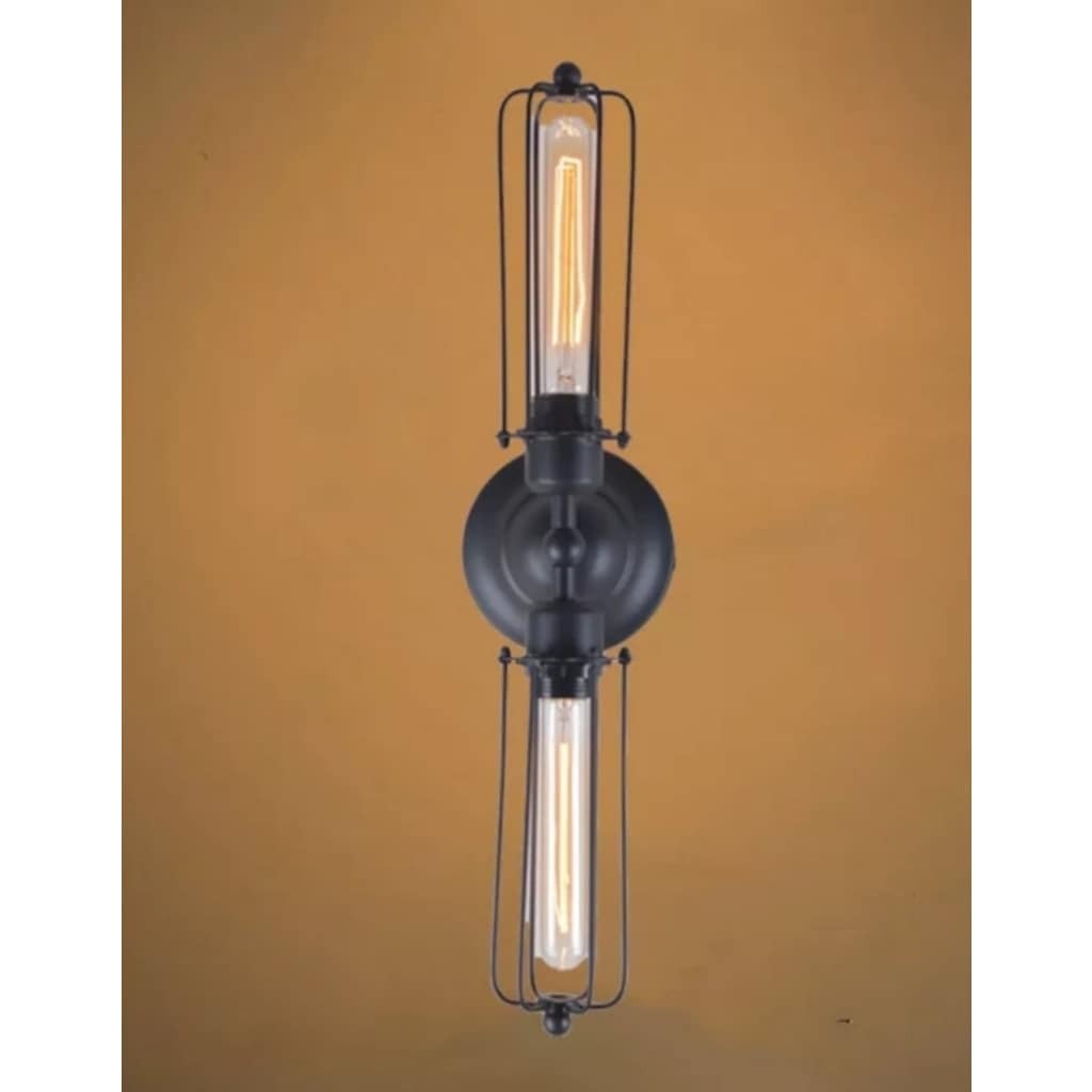 Mylights Retro Rustik Tavan Ve Duvar Aplik Armatür Avize (424743921)-Siyah