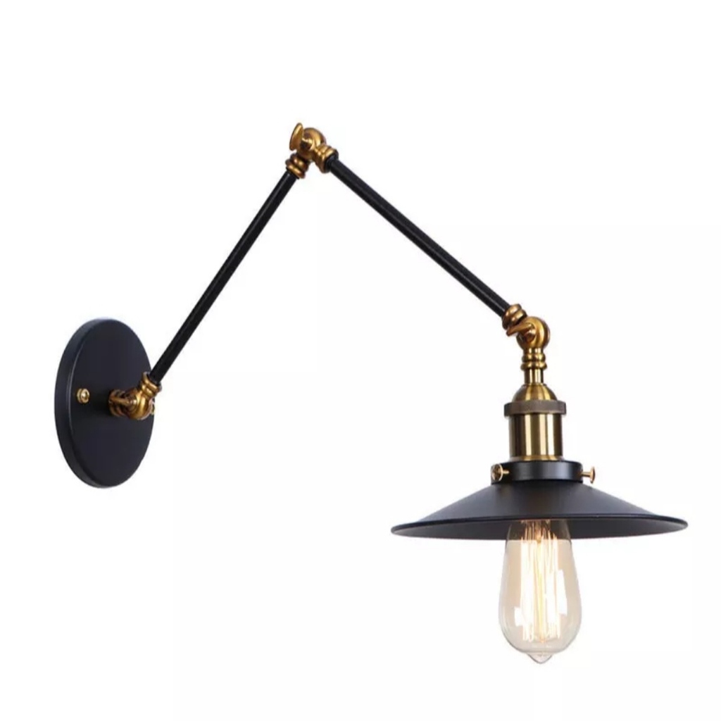 MYLİGHTS RETRO RUSTİK ÜÇ MAFSALI AKROBAT APLİK DUVAR LAMBASI