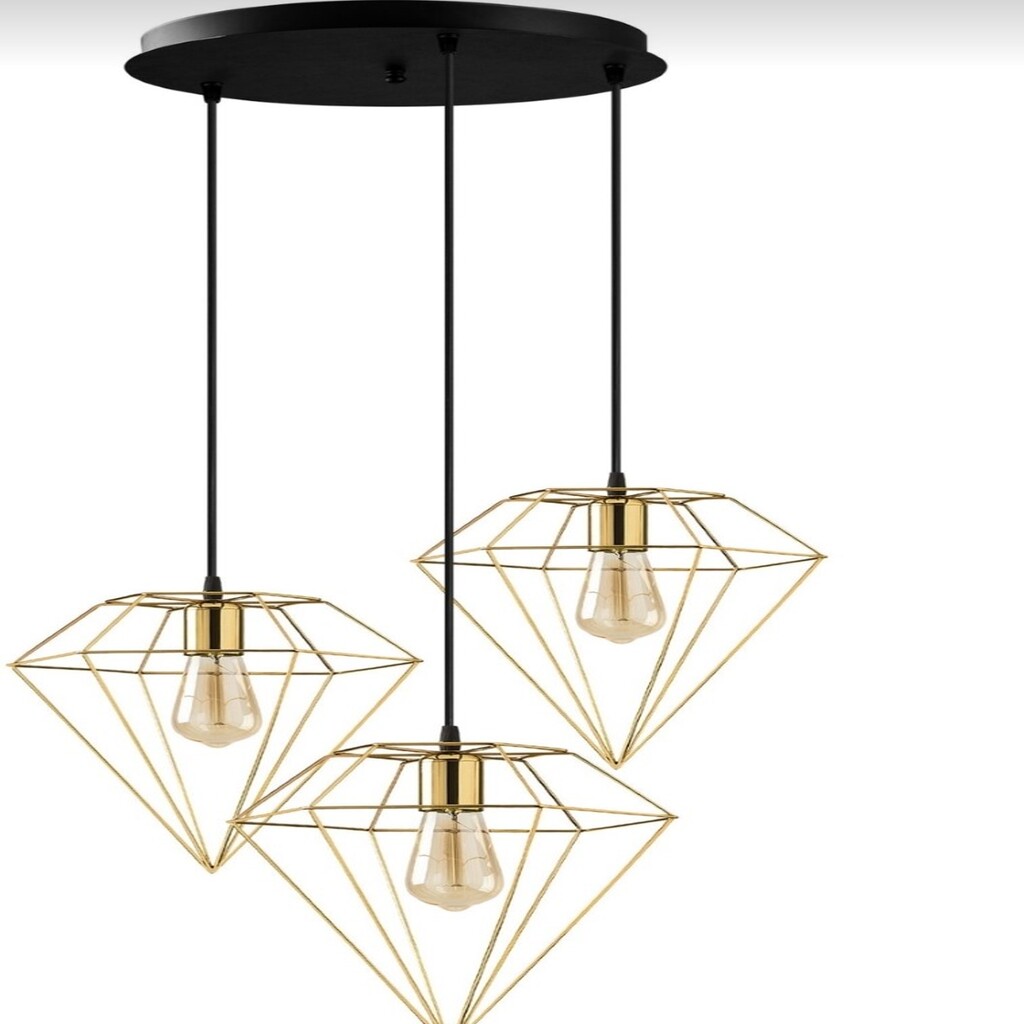 MYLİGHTS RETRO RUSTİK ÜÇLÜ GOLD AVİZE E27