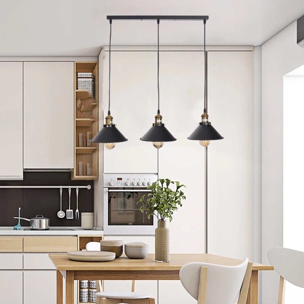 MYLİGHTS RETRO RUSTİK ÜÇLÜ MASA ÜSTÜ SIRALI AVİZE 60CM EN