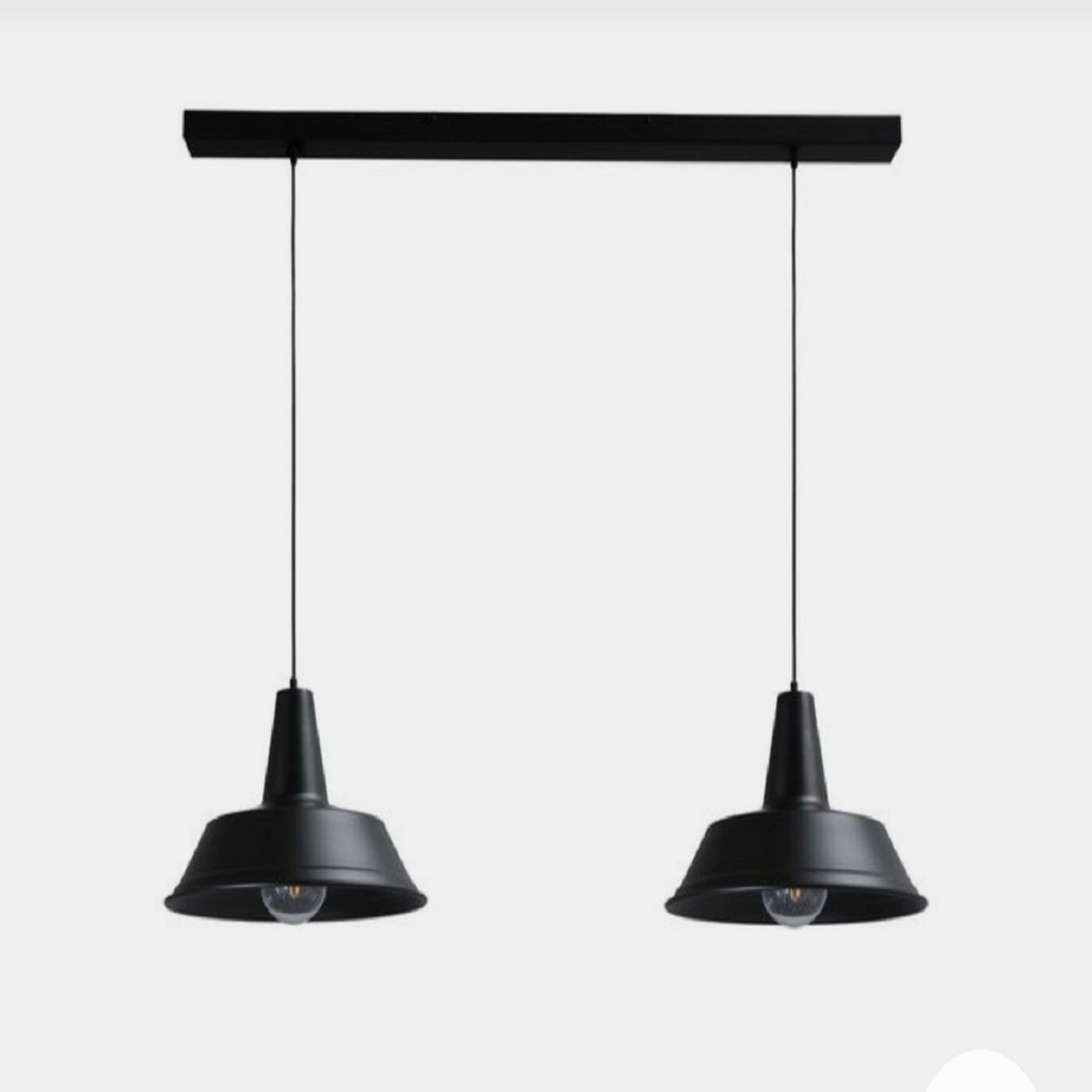 MYLİGHTS RETRO RUSTİK VİNTAGE İKİLİ MASA ÜSTĞ SIRALI AVİZE 100CM KASA