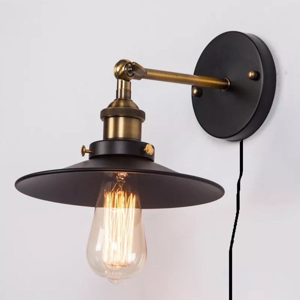 MYLİGHTS RETRO RUSTİK VİNTAGE KABLOLU FİŞLİ APLİK YATAK BAŞI OKUMALAMBASI GECE LAMBASI APLİK