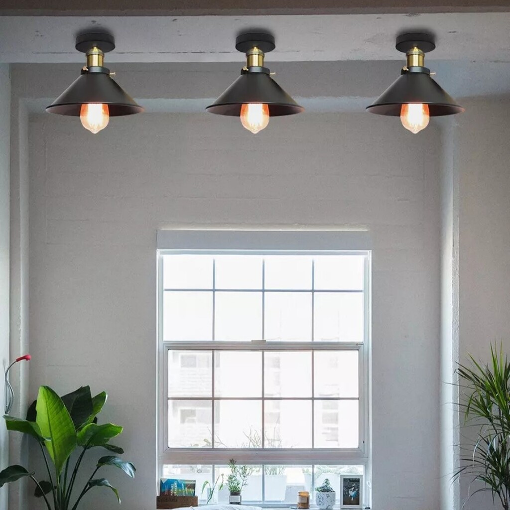 MYLİGHTS RETRO RUSTİK VİNTAGE METAL PLOFONYER TAVAN AVİZE TEK FİYATIDIR