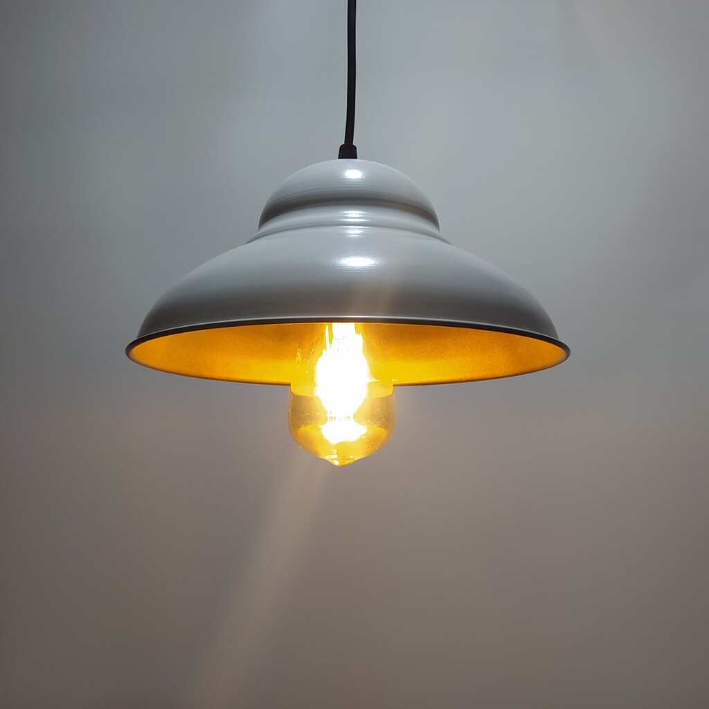 MYLİGHTS RETRO RUSTİK VİNTAGE METAL SARKIT AVİZE BEYAZ İÇİ ALTIN