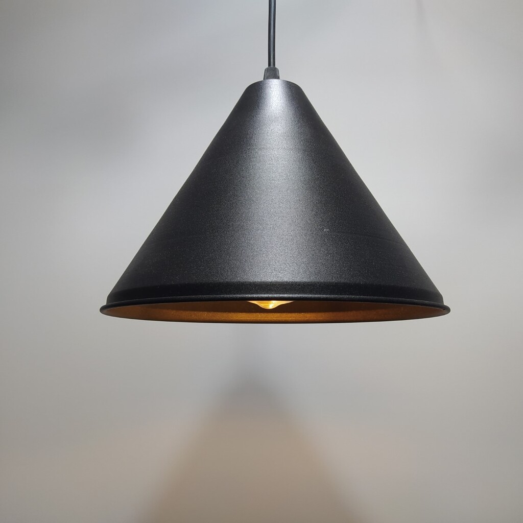 MYLİGHTS RETRO RUSTİK VİNTAGE METAL SARKIT AVİZE SİYAH İÇİ ALTIN