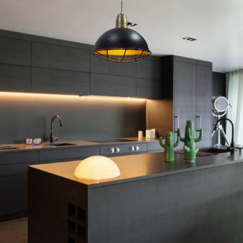 MYLİGHTS RETRO RUSTİK VİNTAGE METAL SARKIT KAFES AVİZE 30 CM 