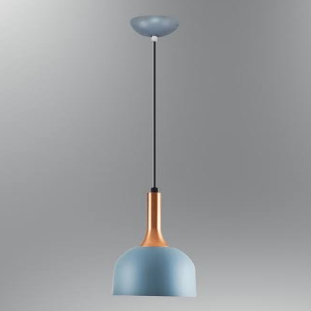 MYLİGHTS RETRO RUSTİK VİNTAGE METAL SARKIT MAVİ TEKLİ AVİZE