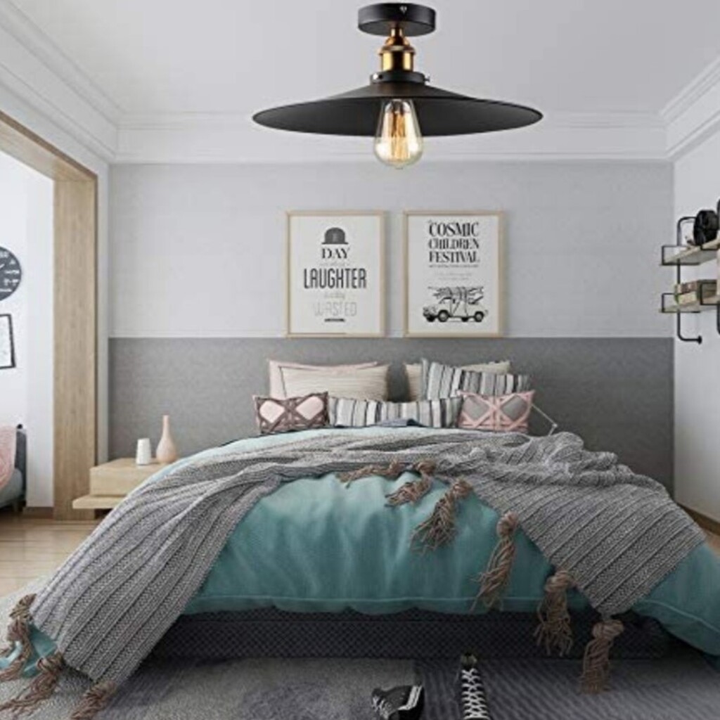 MYLİGHTS RETRO RUSTİK VİNTAGE TAVAN AVİZE PLOFONYER AVİZE 40 CM