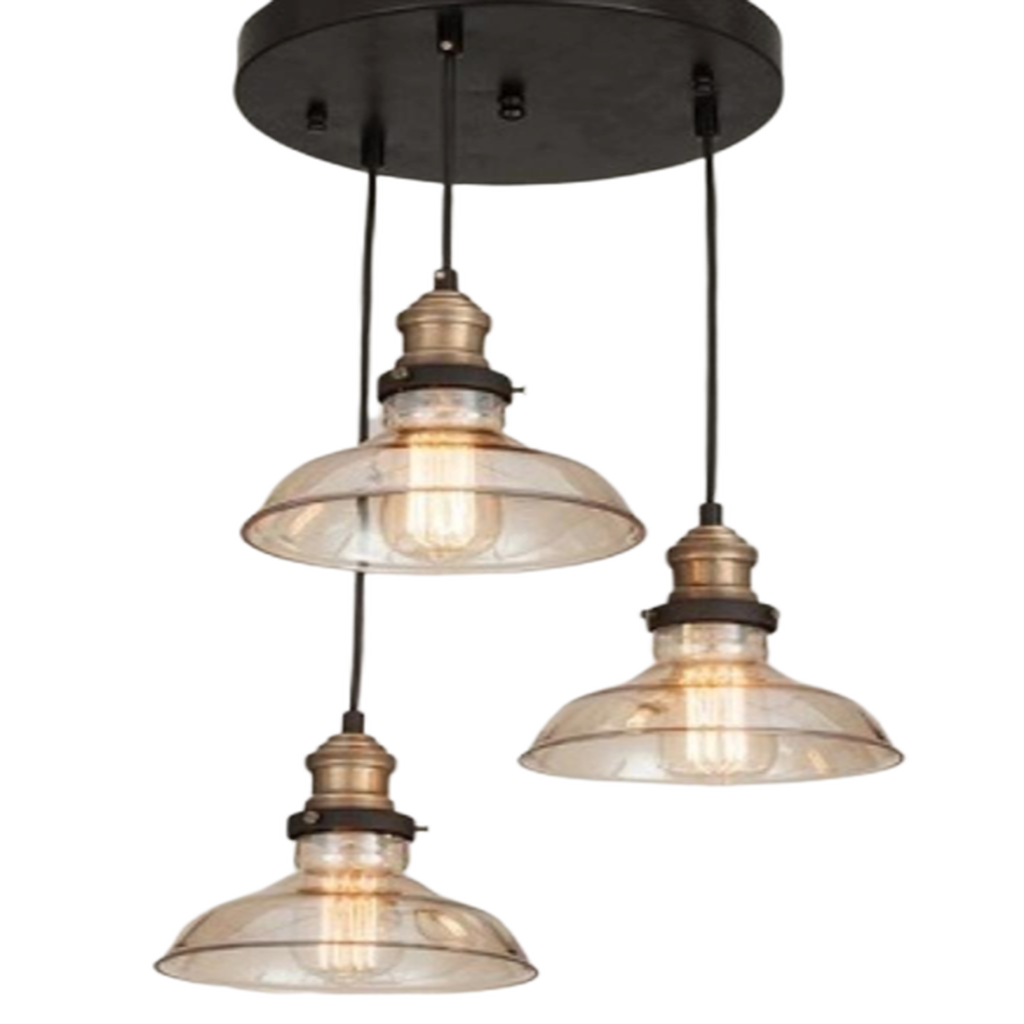 MYLİGHTS RETRO RYSTİK BAL ÜÇLÜ SARKIT AVİZE