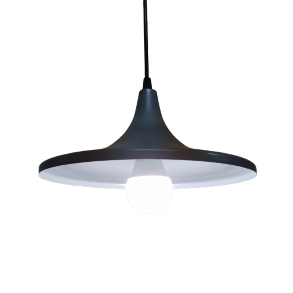 Mylights Retro Siuah İçi Beyaz Metal Sarkıt Avize 27Cm En