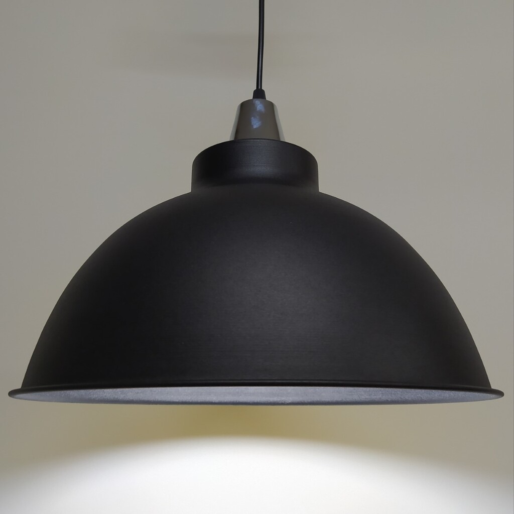 MYLİGHTS RETRO SİYAH İÇİ SİYAH METAL SARKIT AVİZE KROM ASKILI