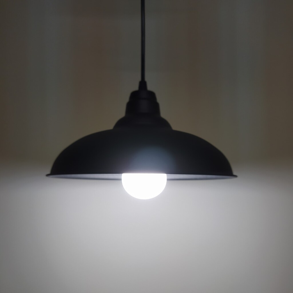 MYLİGHTS RETRO SİYAH İÇİ SİYAH METAL SARKIT AVİZE RUSTİK TEKLİ SARKIT