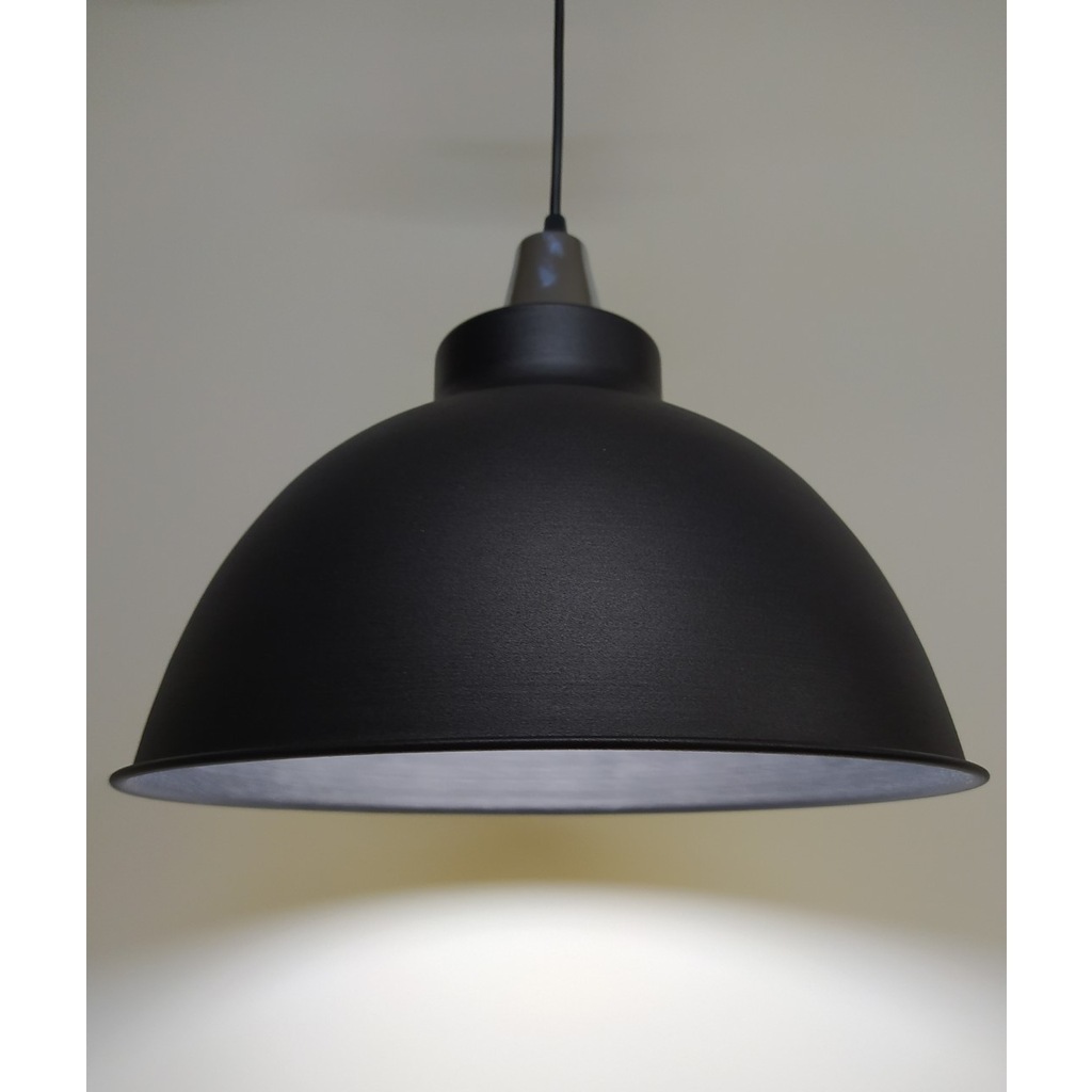 Mylights Retro Siyah İçi Siyah Sarkıt Avize Krom Askılı (427523348)