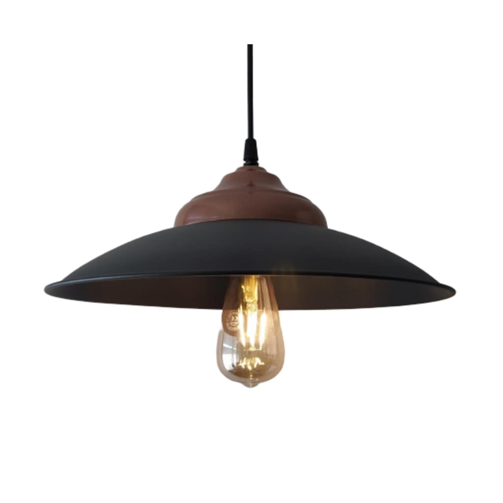 Mylights Retro Siyah Ve Bakır Sarkıt Avize Metal Avize Rustik (421976517)