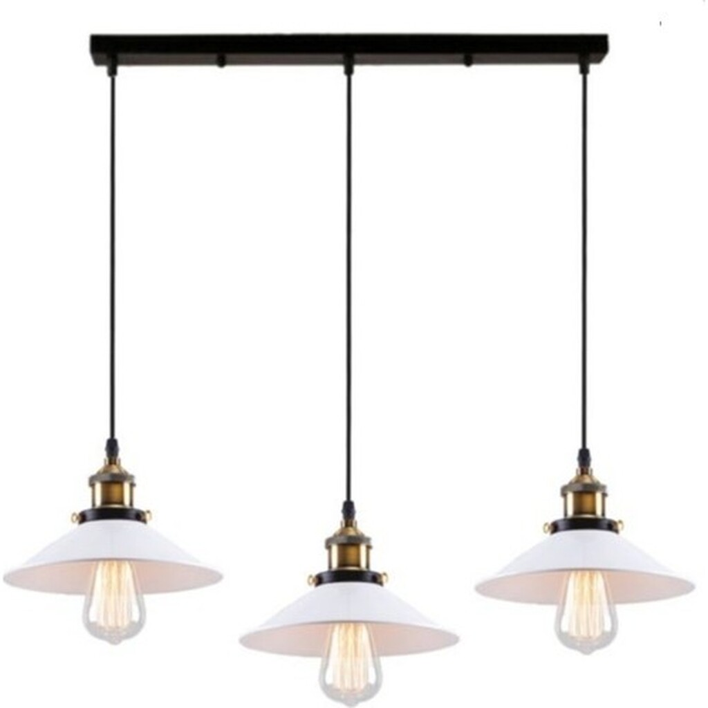 Mylights Retro Üçlü Masa Üstü Sıralı Sarkıt Metal Avize