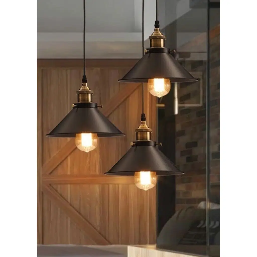 MYLİGHTS RETRO ÜÇLÜ RUSTİK AVİZE METAL SARKIT 30 CM