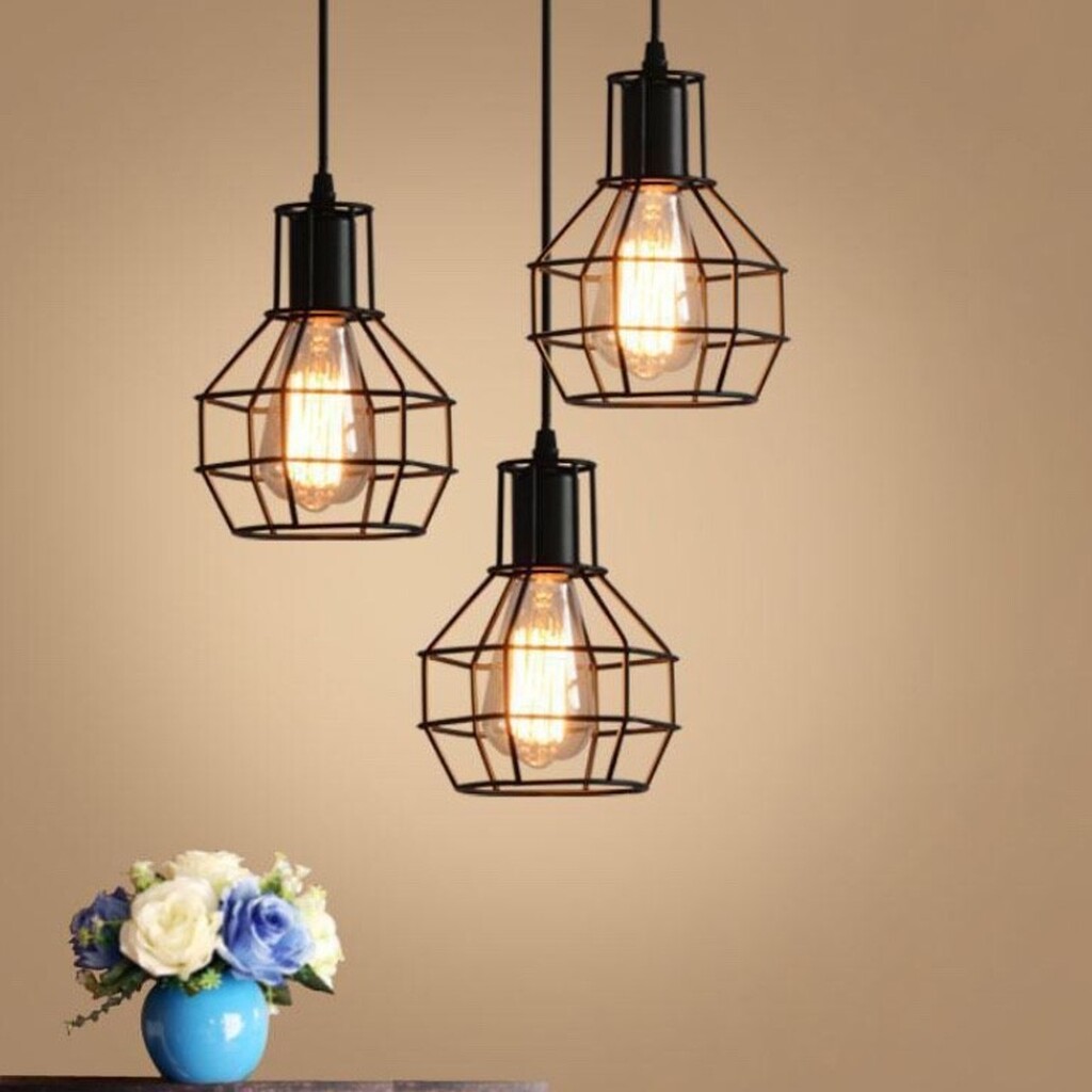 MYLİGHTS RETRO ÜÇLÜ SARKIT AVİZE KAFES SARKIT RUSTİK