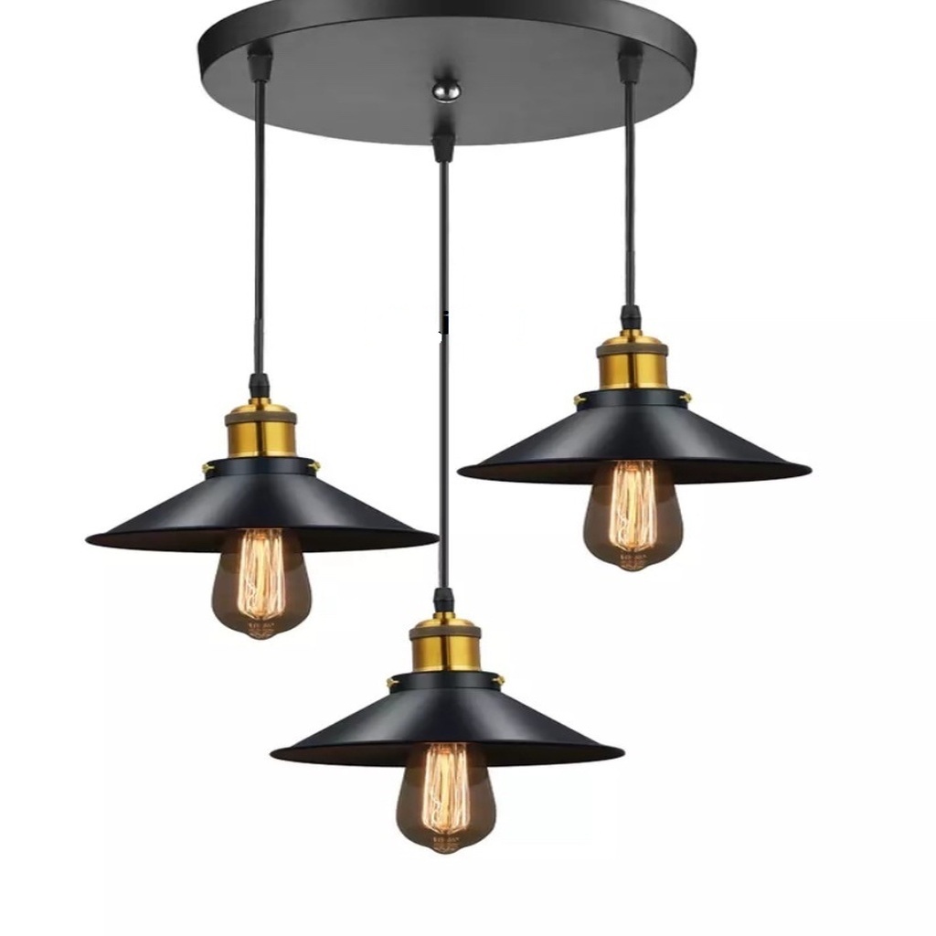 MYLİGHTS RETRO ÜÇLÜ SARKIT AVİZE METAL SARKIT