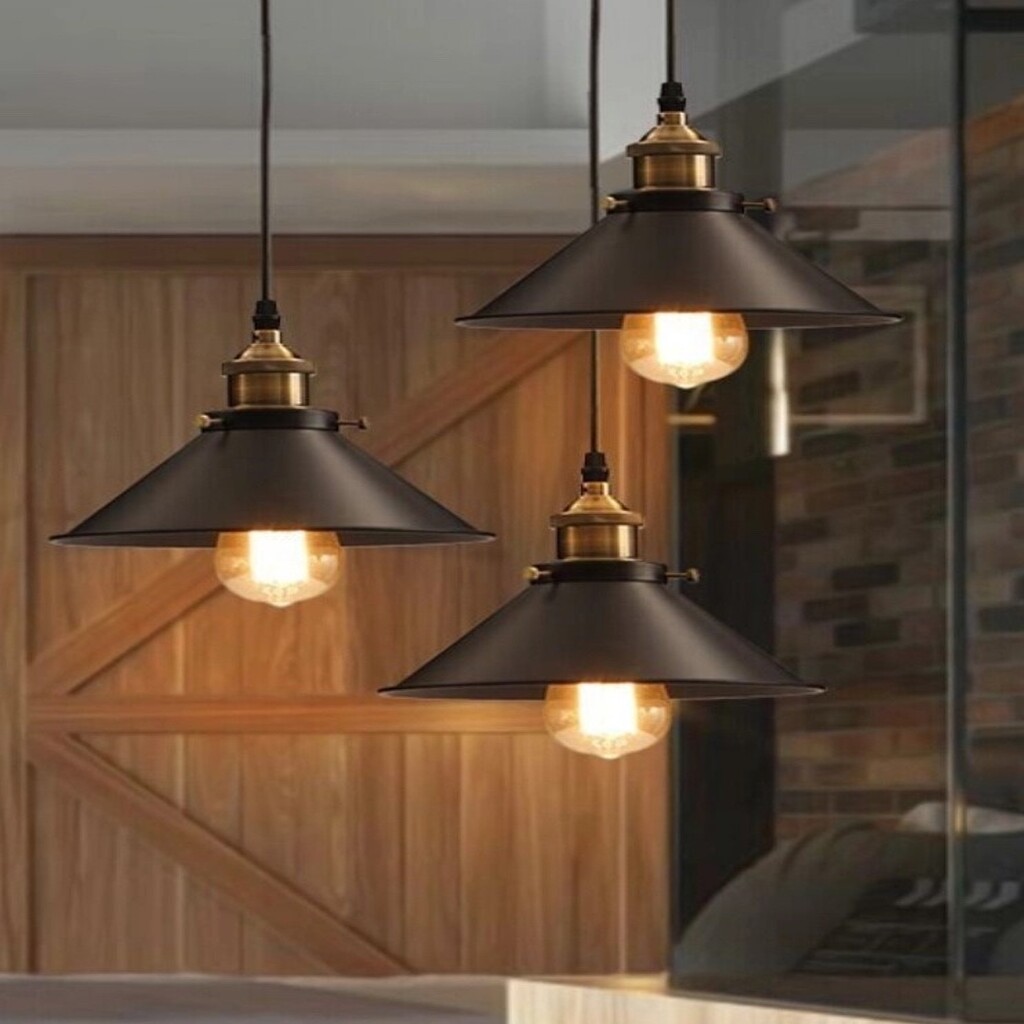 MYLİGHTS RETRO ÜÇLÜ YUVARLAK METAL SARKIT AVİZE RUSTİK AVİZE 30 CM