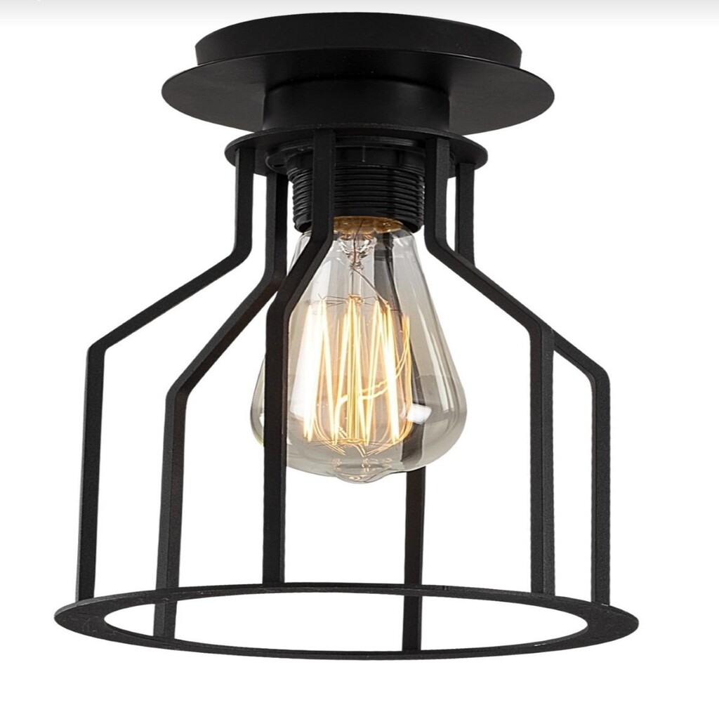 MYLİGHTS RETRORUSTİK TEKLİ PLOFONYER TAVAN AVİZE 