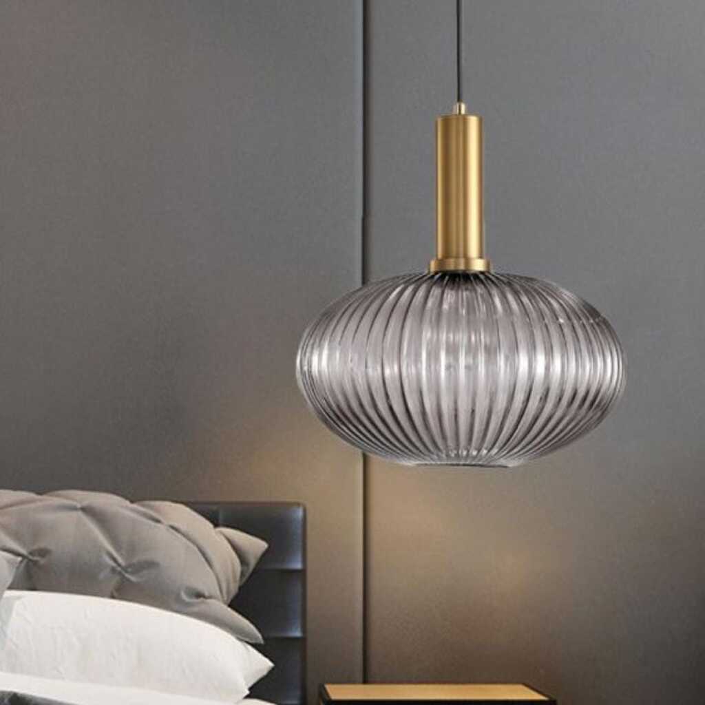 MYLİGHTS RUSTİK FÜME SARKIT AVİZE 20CM BRONZ ASKILI SPOR TEKLİ AVİZE