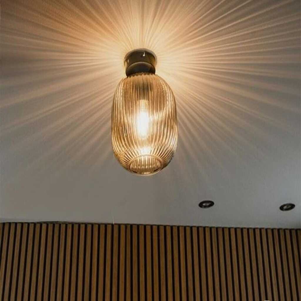 MYLİGHTS RUSTİK BAL PLOFONYER TAVAN AVİZE AVİZE 20CM RUSTİK VİNTAGE 